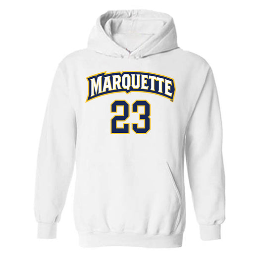 Marquette - NCAA Women's Soccer : Emily Fix - Replica Shersey Hooded Sweatshirt-0