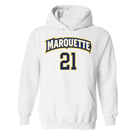 Marquette - NCAA Women's Soccer : Kiley McMinn - Replica Shersey Hooded Sweatshirt-0