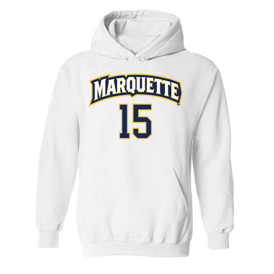 Marquette - NCAA Women's Soccer : Cecilia Favret - Replica Shersey Hooded Sweatshirt