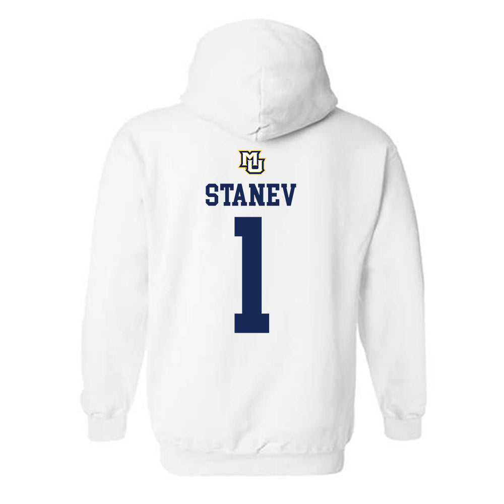 Marquette - NCAA Women's Volleyball : Julia Stanev - Replica Shersey Hooded Sweatshirt-1