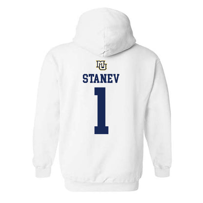 Marquette - NCAA Women's Volleyball : Julia Stanev - Replica Shersey Hooded Sweatshirt-1
