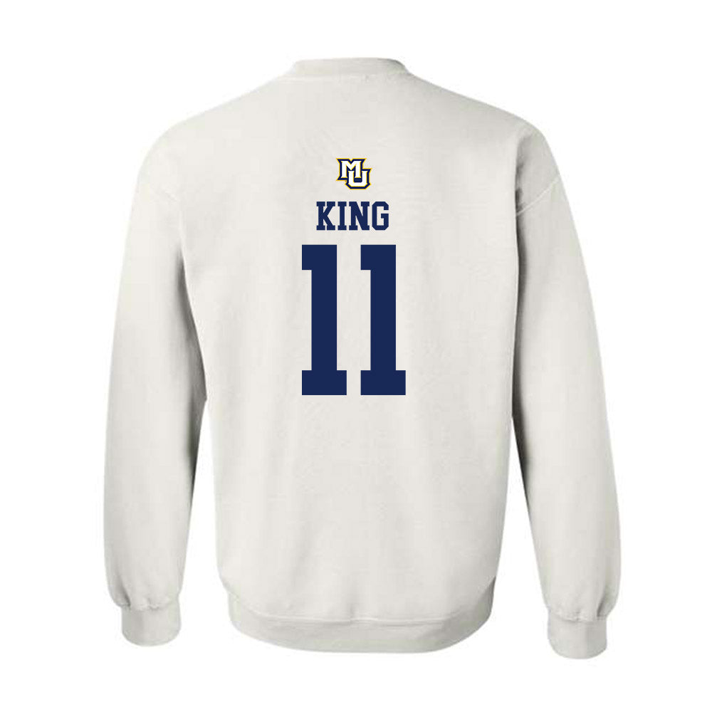 Marquette - NCAA Women's Volleyball : Amaria King - Replica Shersey Crewneck Sweatshirt-1
