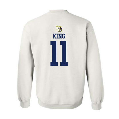 Marquette - NCAA Women's Volleyball : Amaria King - Replica Shersey Crewneck Sweatshirt-1