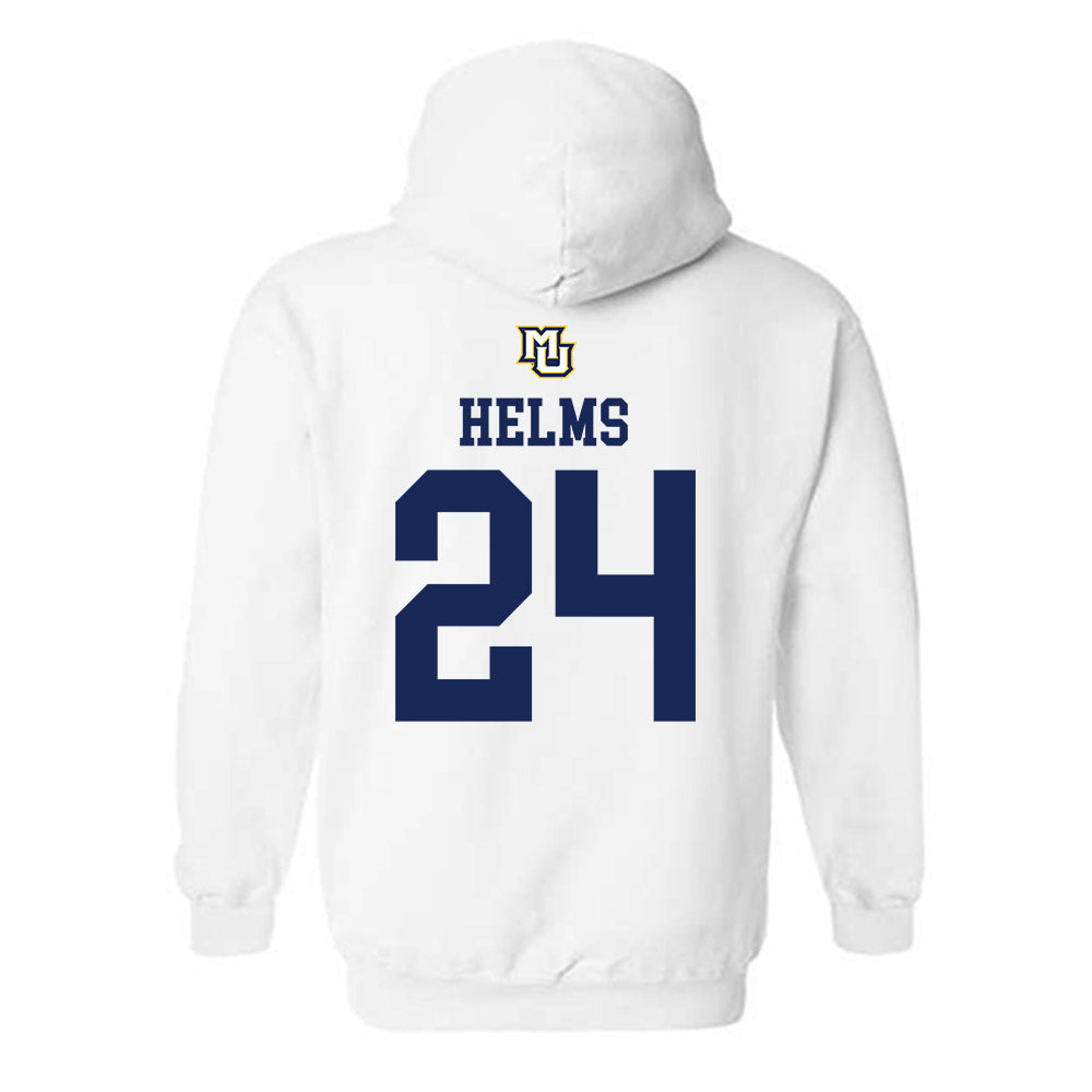 Marquette - NCAA Women's Volleyball : Avery Helms - Replica Shersey Hooded Sweatshirt-1