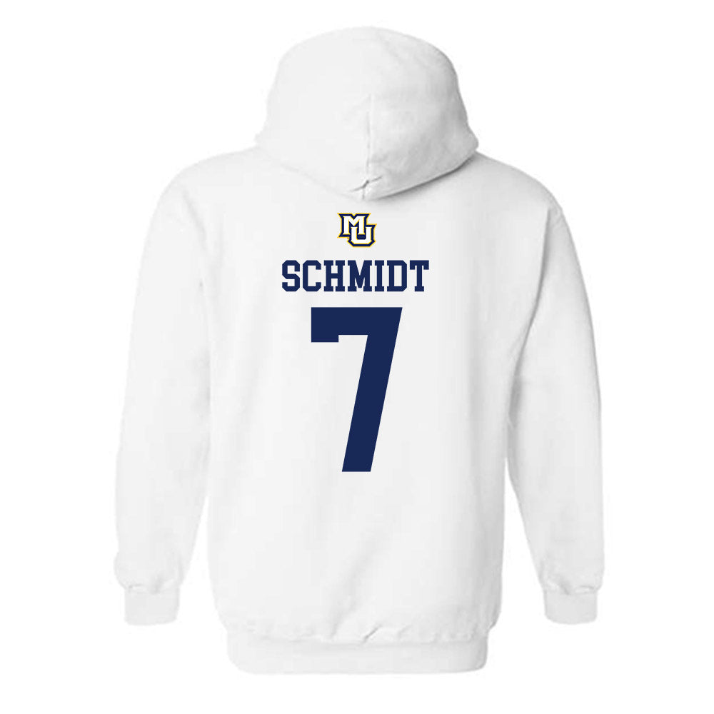 Marquette - NCAA Women's Volleyball : Keira Schmidt - Replica Shersey Hooded Sweatshirt-1