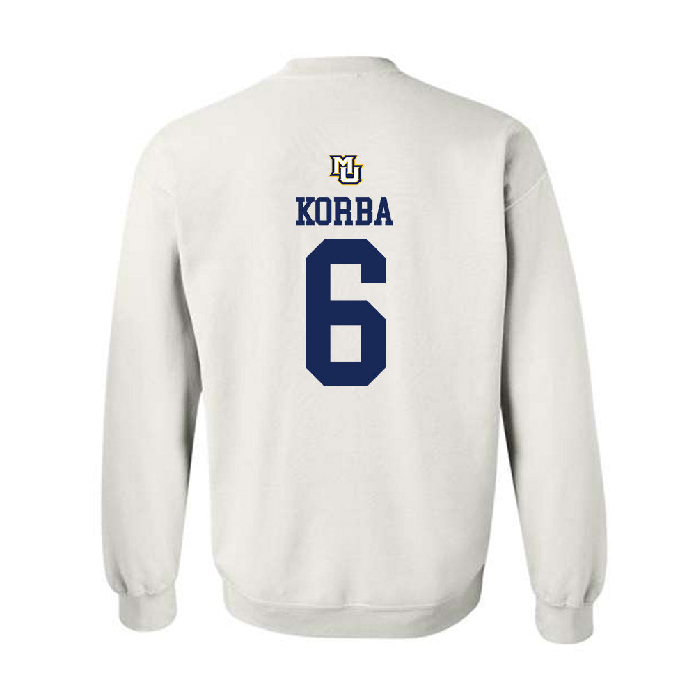 Marquette - NCAA Women's Volleyball : Alexandra Korba - Replica Shersey Crewneck Sweatshirt-1