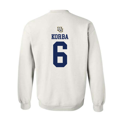 Marquette - NCAA Women's Volleyball : Alexandra Korba - Replica Shersey Crewneck Sweatshirt-1