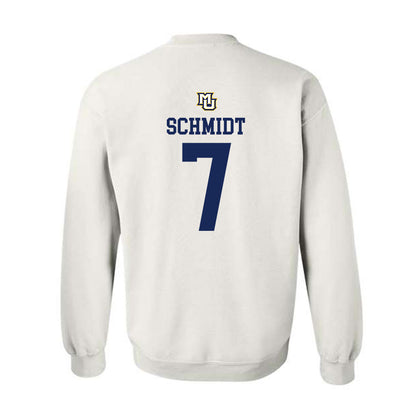 Marquette - NCAA Women's Volleyball : Keira Schmidt - Replica Shersey Crewneck Sweatshirt-1