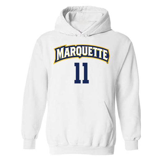 Marquette - NCAA Women's Volleyball : Amaria King - Replica Shersey Hooded Sweatshirt-0