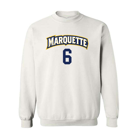 Marquette - NCAA Women's Volleyball : Alexandra Korba - Replica Shersey Crewneck Sweatshirt-0