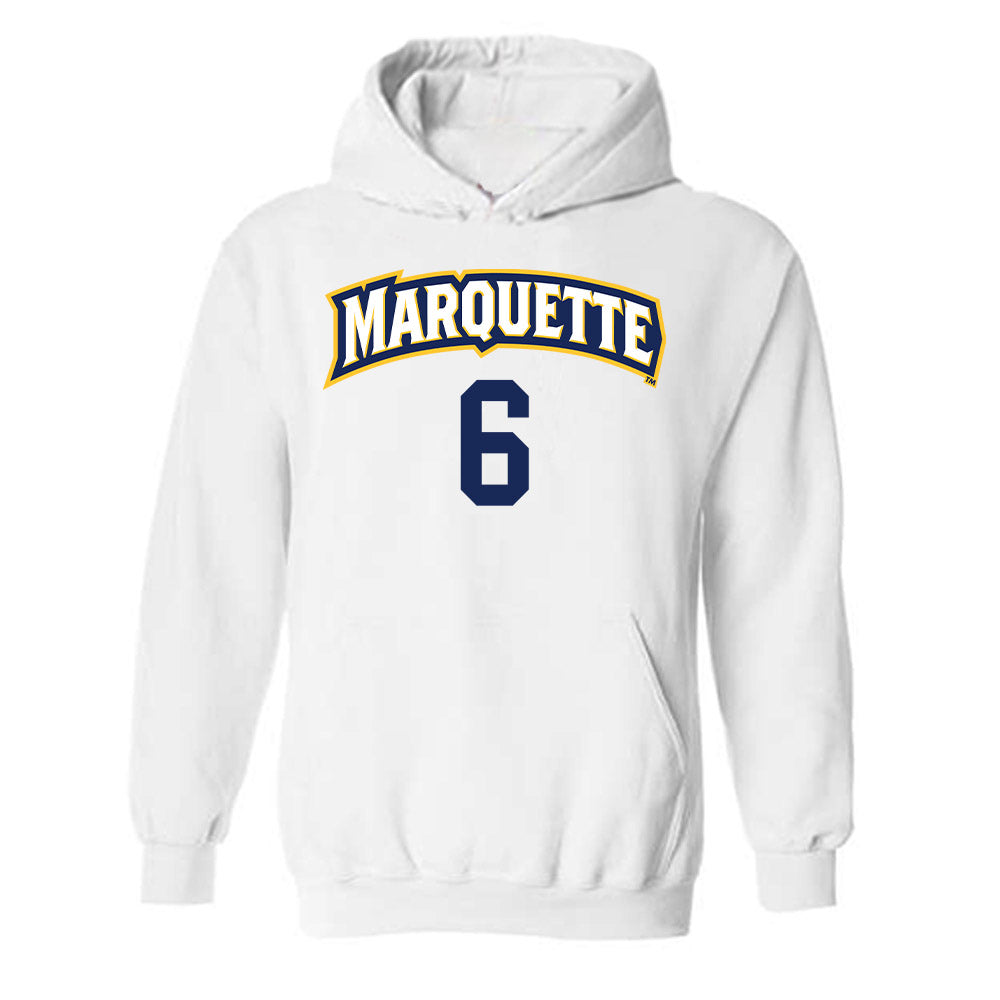Marquette - NCAA Women's Volleyball : Alexandra Korba - Replica Shersey Hooded Sweatshirt-0