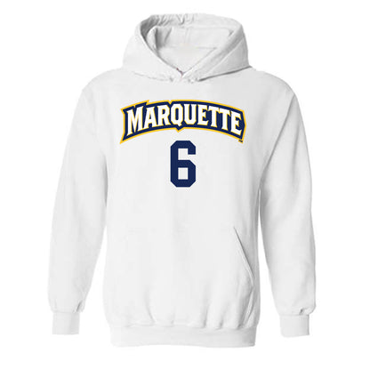 Marquette - NCAA Women's Volleyball : Alexandra Korba - Replica Shersey Hooded Sweatshirt-0
