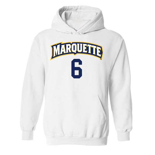 Marquette - NCAA Women's Volleyball : Alexandra Korba - Replica Shersey Hooded Sweatshirt-0