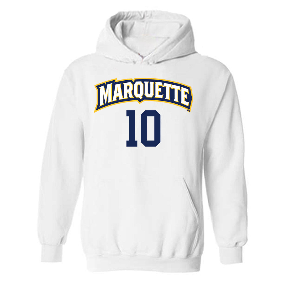 Marquette - NCAA Women's Volleyball : Emma Parks - Replica Shersey Hooded Sweatshirt-0