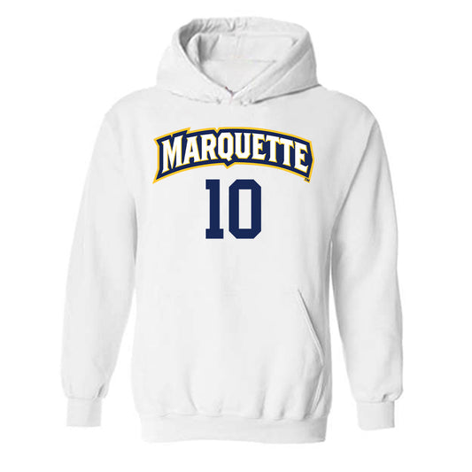 Marquette - NCAA Women's Volleyball : Emma Parks - Replica Shersey Hooded Sweatshirt-0