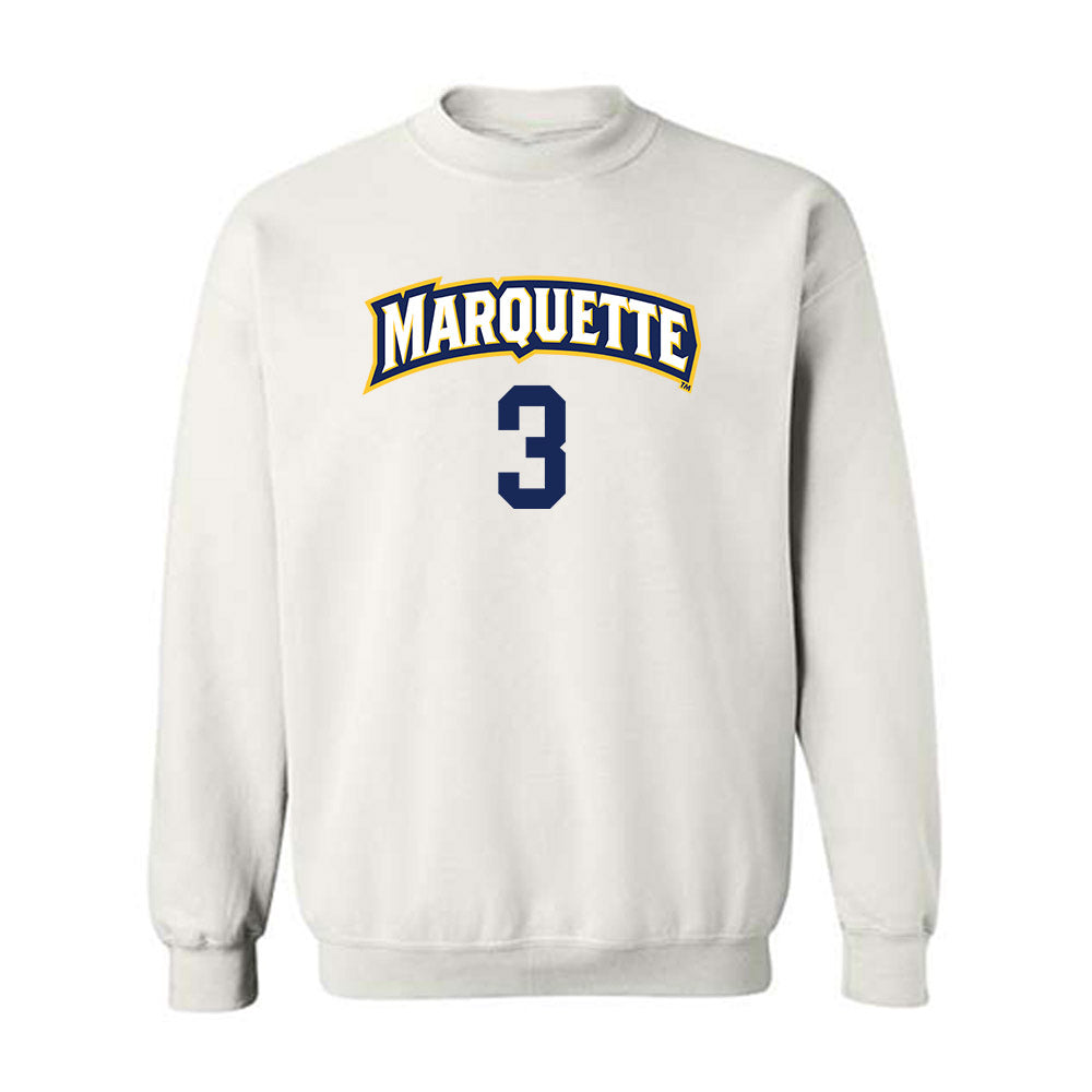 Marquette - NCAA Women's Volleyball : Isabela Haggard - Replica Shersey Crewneck Sweatshirt-0