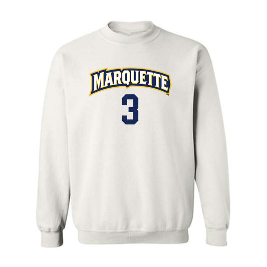 Marquette - NCAA Women's Volleyball : Isabela Haggard - Replica Shersey Crewneck Sweatshirt-0