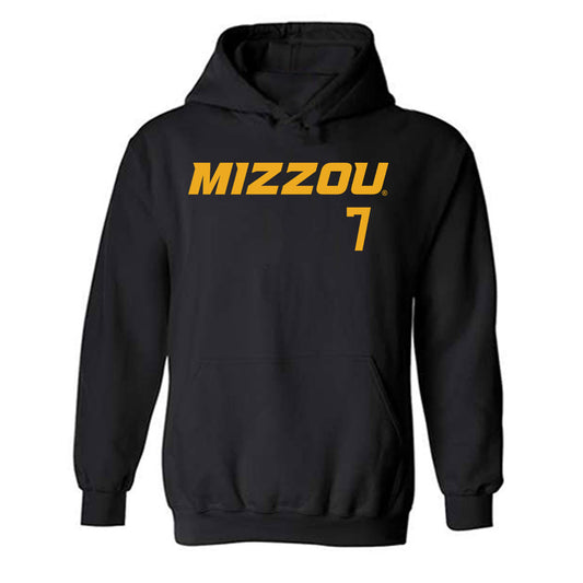 Missouri - NCAA Baseball : Kaden Peer - Replica Shersey Hooded Sweatshirt-0