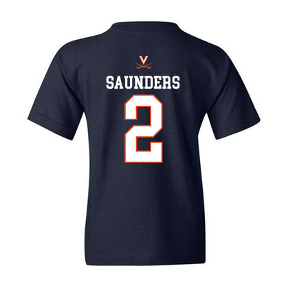 Virginia - NCAA Men's Basketball : Elijah Saunders - Replica Shersey Youth T-Shirt