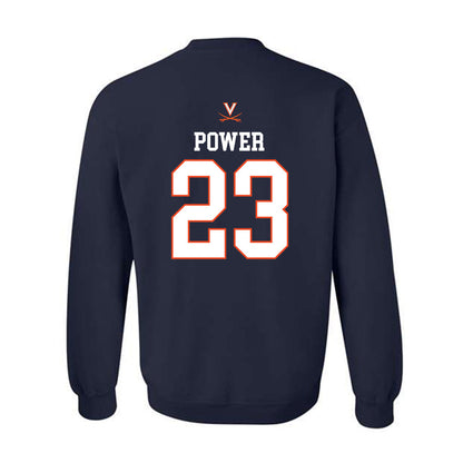 Virginia - NCAA Men's Basketball : TJ Power - Replica Shersey Crewneck Sweatshirt