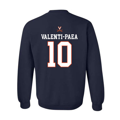 Virginia - NCAA Women's Basketball : Casey Valenti-Paea - Replica Shersey Crewneck Sweatshirt