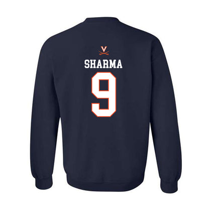 Virginia - NCAA Men's Basketball : Ishan Sharma - Replica Shersey Crewneck Sweatshirt