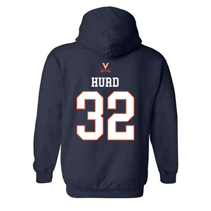 Virginia - NCAA Women's Basketball : Breona Hurd - Replica Shersey Hooded Sweatshirt