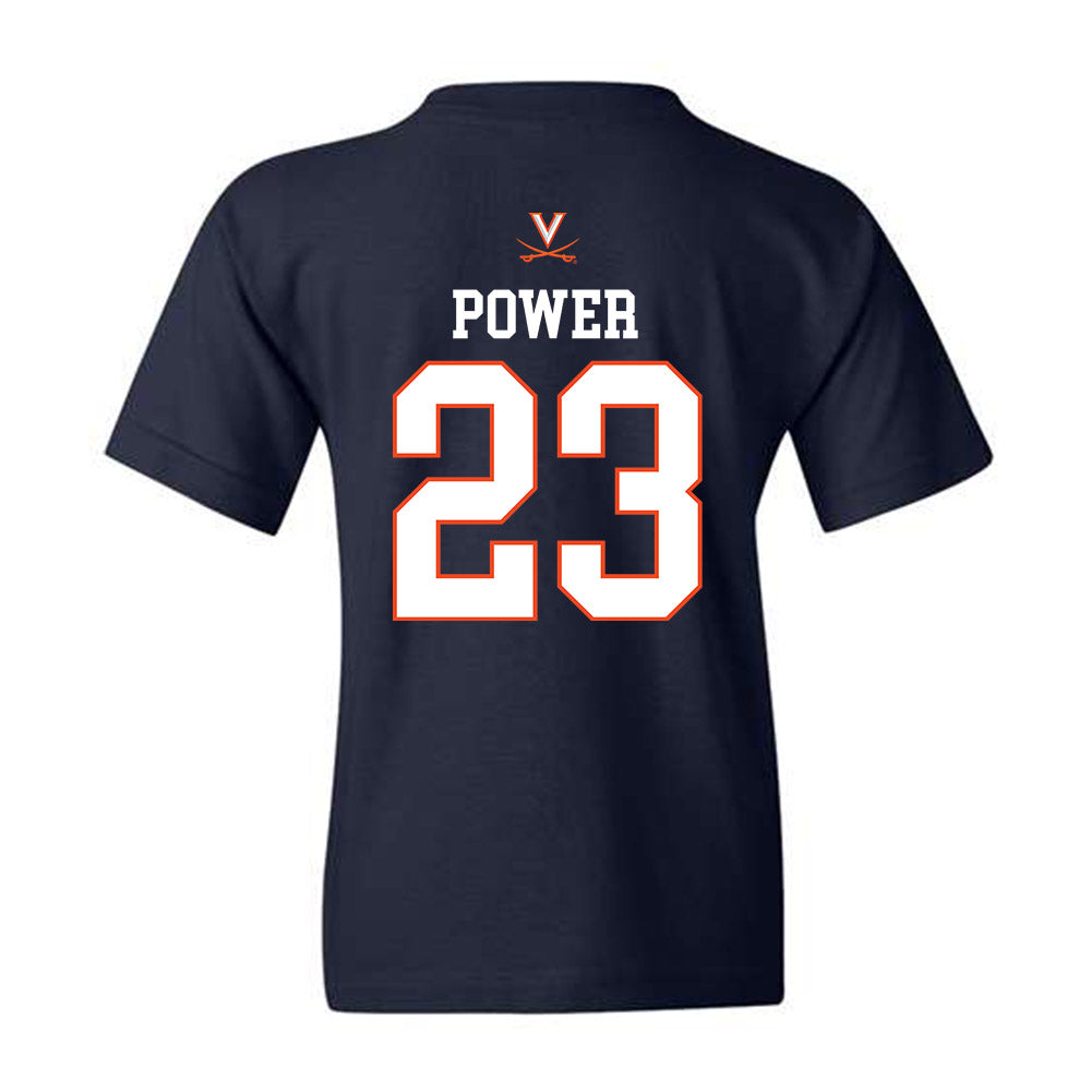 Virginia - NCAA Men's Basketball : TJ Power - Replica Shersey Youth T-Shirt