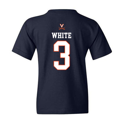 Virginia - NCAA Women's Basketball : Gabrielle White - Replica Shersey Youth T-Shirt-1