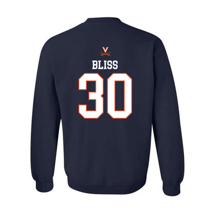 Virginia - NCAA Men's Basketball : Christian Bliss - Replica Shersey Crewneck Sweatshirt