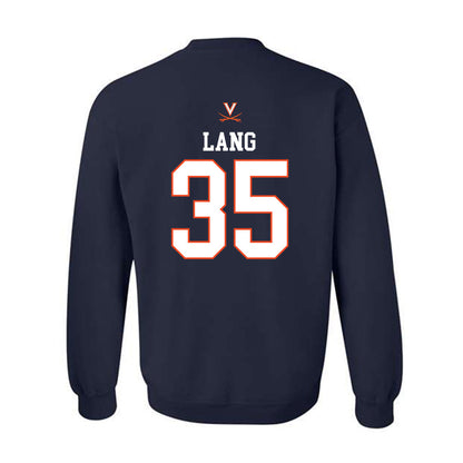 Virginia - NCAA Men's Basketball : Carter Lang - Replica Shersey Crewneck Sweatshirt