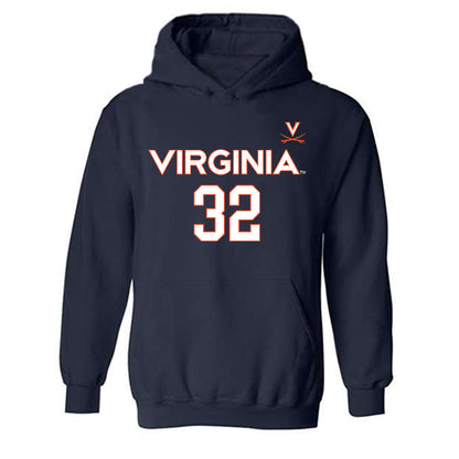 Virginia - NCAA Women's Basketball : Breona Hurd - Replica Shersey Hooded Sweatshirt