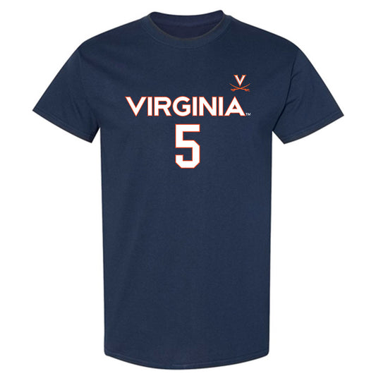 Virginia - NCAA Men's Basketball : Jacob Cofie - Replica Shersey T-Shirt