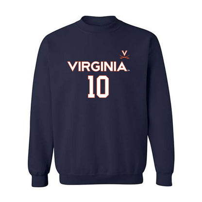 Virginia - NCAA Women's Basketball : Casey Valenti-Paea - Replica Shersey Crewneck Sweatshirt