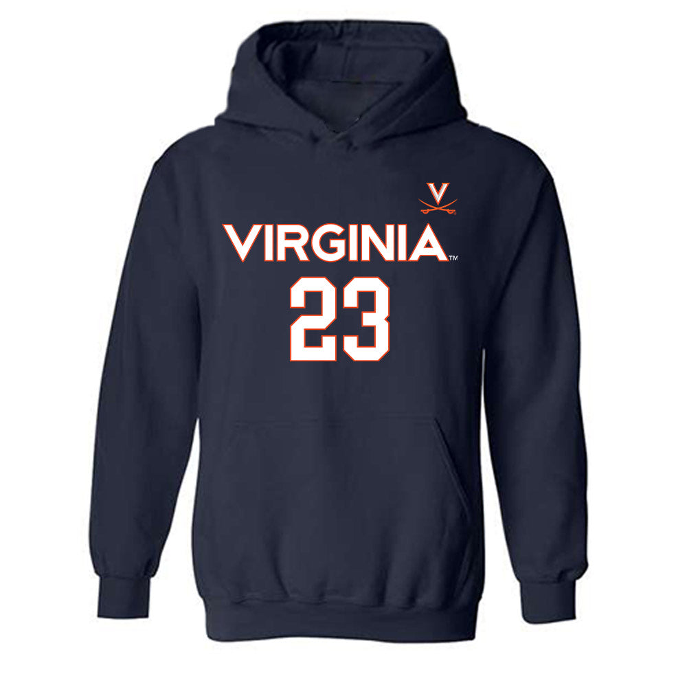 Virginia - NCAA Women's Basketball : Payton Dunbar - Replica Shersey Hooded Sweatshirt-0