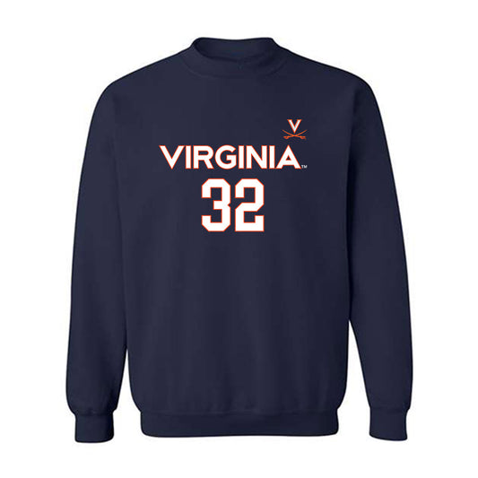 Virginia - NCAA Women's Basketball : Breona Hurd - Replica Shersey Crewneck Sweatshirt