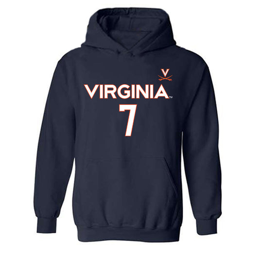 Virginia - NCAA Men's Basketball : Darrin Ames - Replica Shersey Hooded Sweatshirt