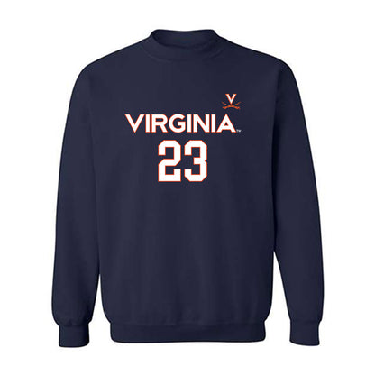 Virginia - NCAA Men's Basketball : TJ Power - Replica Shersey Crewneck Sweatshirt