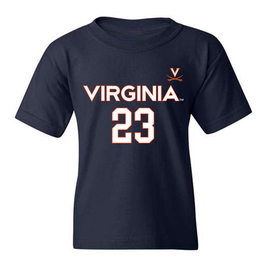 Virginia - NCAA Men's Basketball : TJ Power - Replica Shersey Youth T-Shirt