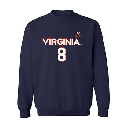 Virginia - NCAA Men's Basketball : Bryce Walker - Replica Shersey Crewneck Sweatshirt