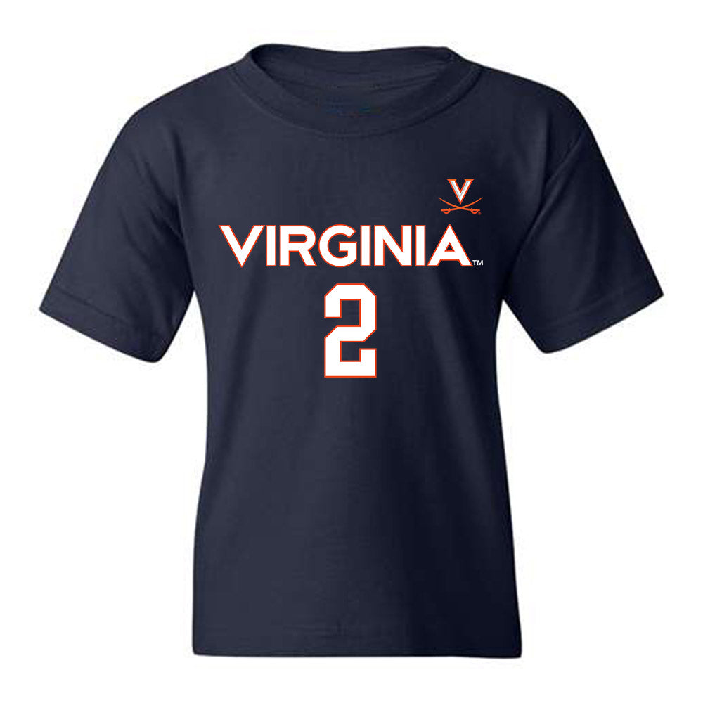 Virginia - NCAA Men's Basketball : Elijah Saunders - Replica Shersey Youth T-Shirt