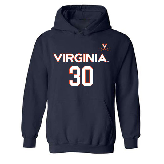 Virginia - NCAA Men's Basketball : Christian Bliss - Replica Shersey Hooded Sweatshirt