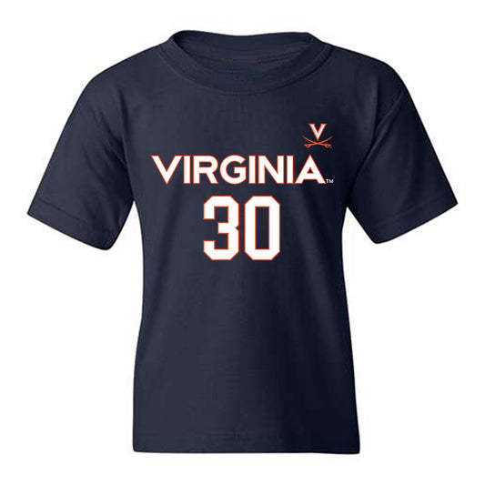 Virginia - NCAA Men's Basketball : Dallin Hall - Replica Shersey Youth T-Shirt-0