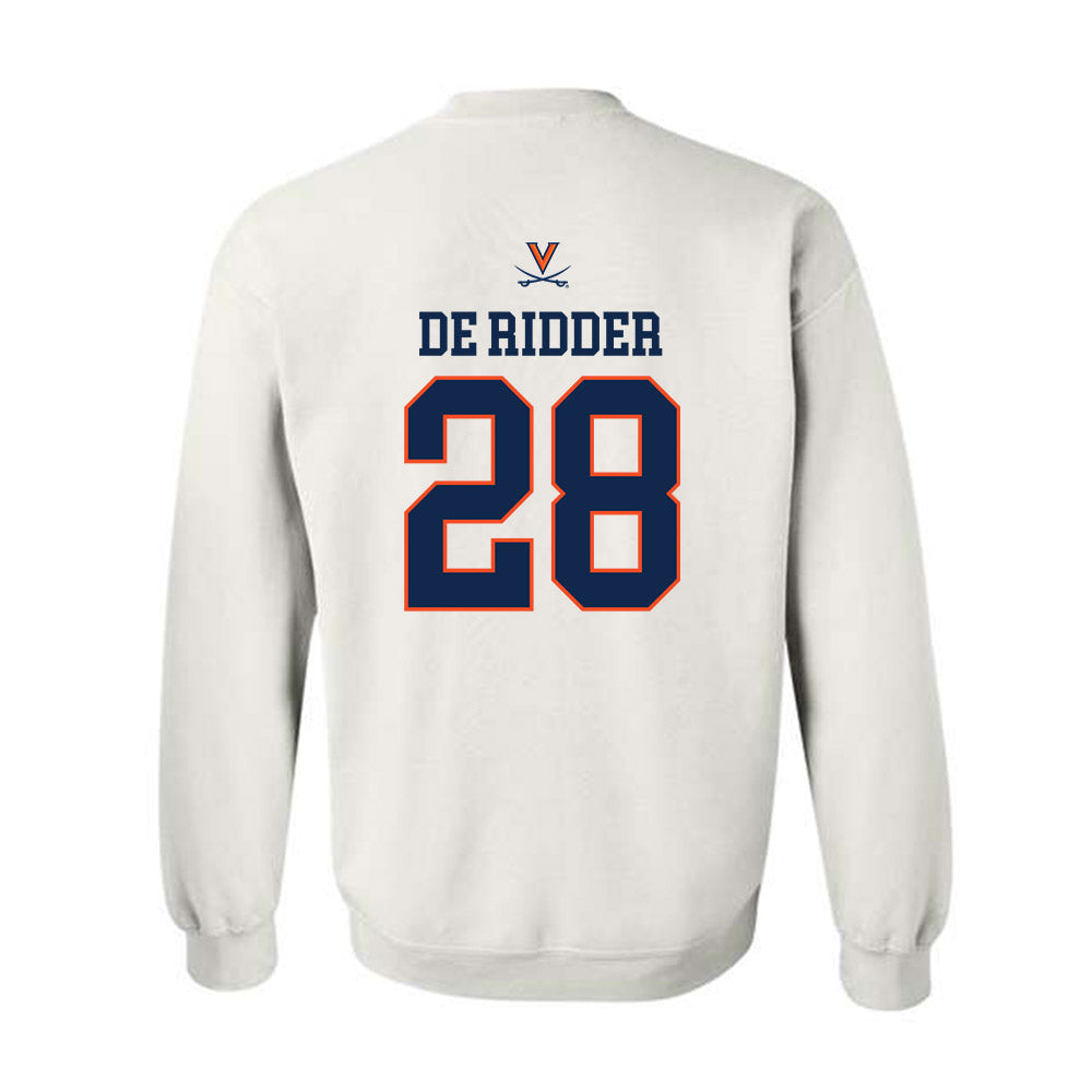 Virginia - NCAA Men's Basketball : Thijs De Ridder - Replica Shersey Crewneck Sweatshirt-1