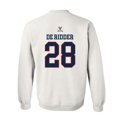 Virginia - NCAA Men's Basketball : Thijs De Ridder - Replica Shersey Crewneck Sweatshirt-1