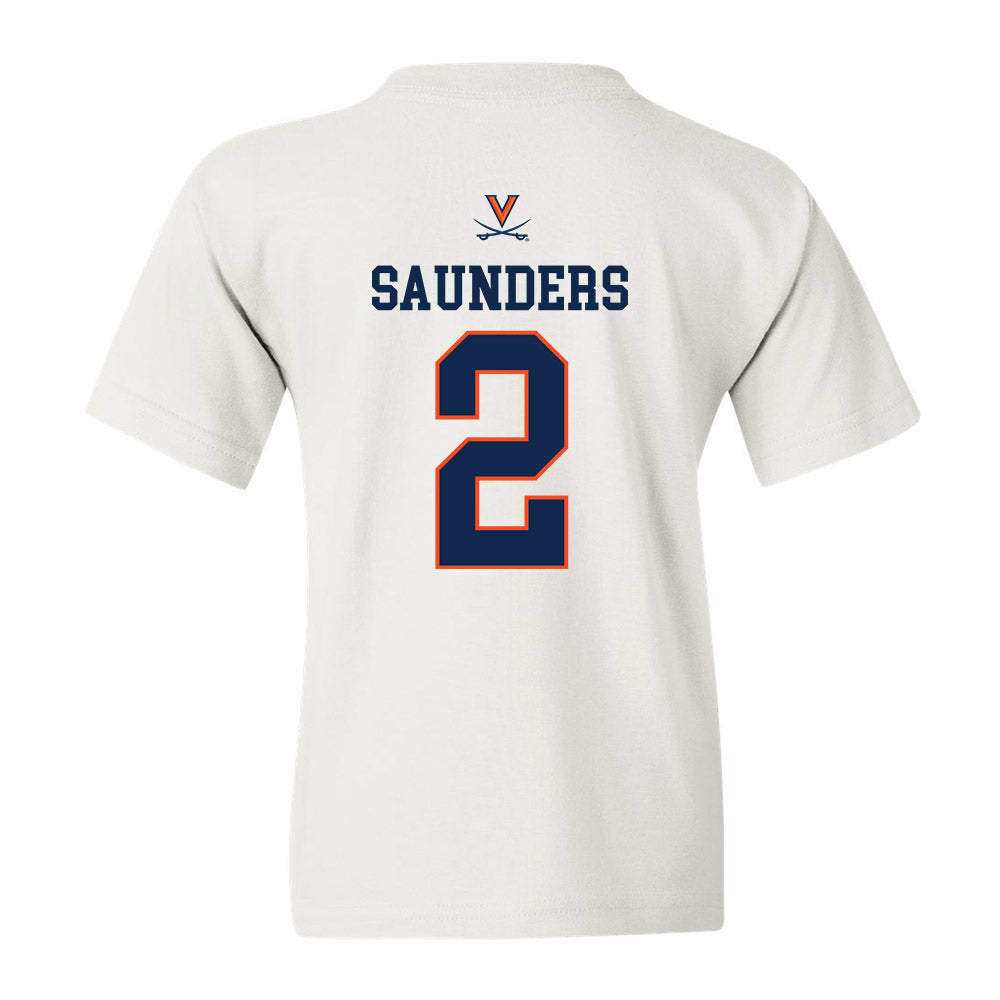 Virginia - NCAA Men's Basketball : Elijah Saunders - Replica Shersey Youth T-Shirt