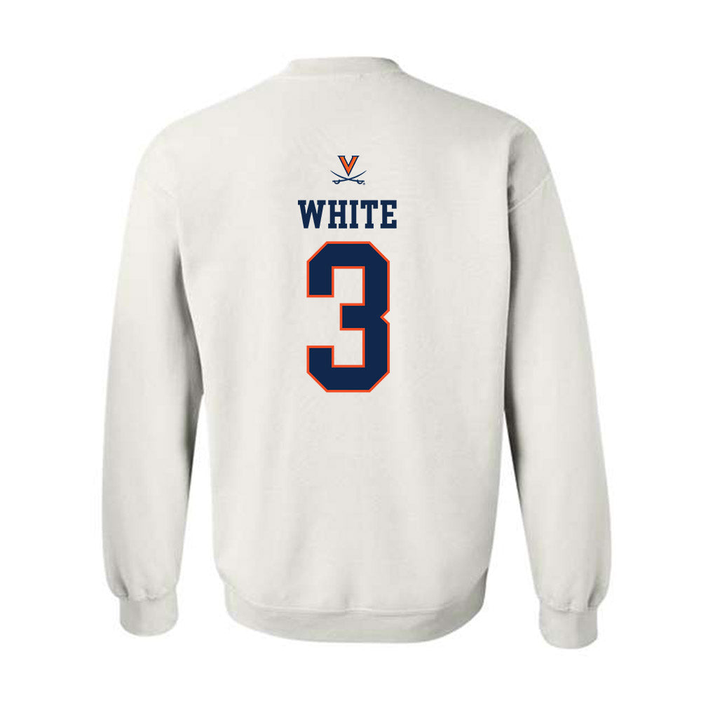 Virginia - NCAA Women's Basketball : Gabrielle White - Replica Shersey Crewneck Sweatshirt-1