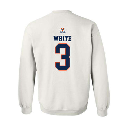 Virginia - NCAA Women's Basketball : Gabrielle White - Replica Shersey Crewneck Sweatshirt-1