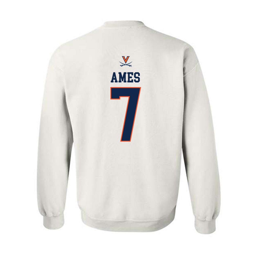 Virginia - NCAA Men's Basketball : Darrin Ames - Replica Shersey Crewneck Sweatshirt