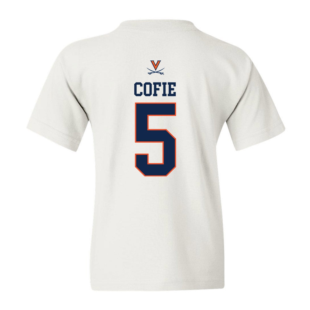 Virginia - NCAA Men's Basketball : Jacob Cofie - Replica Shersey Youth T-Shirt